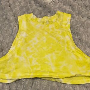 Lulu lemon top tank cropped ( wrinkled in this picture from being folded )